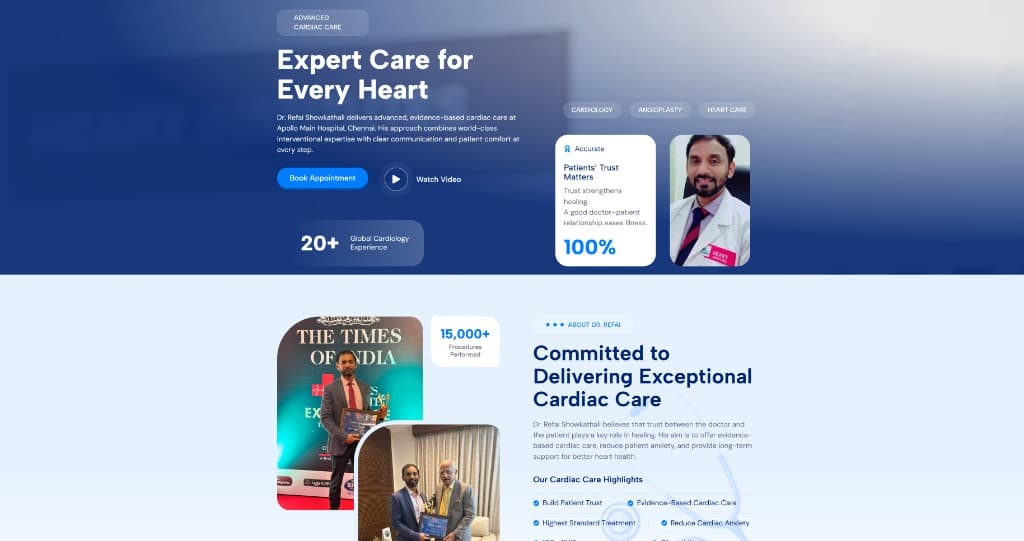 Dr. Refai Showkathali homepage